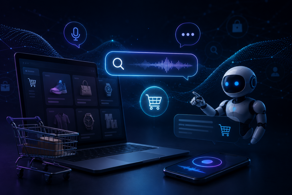 Alt text: Como vender online na era da IA com busca conversacional e compras por agentes