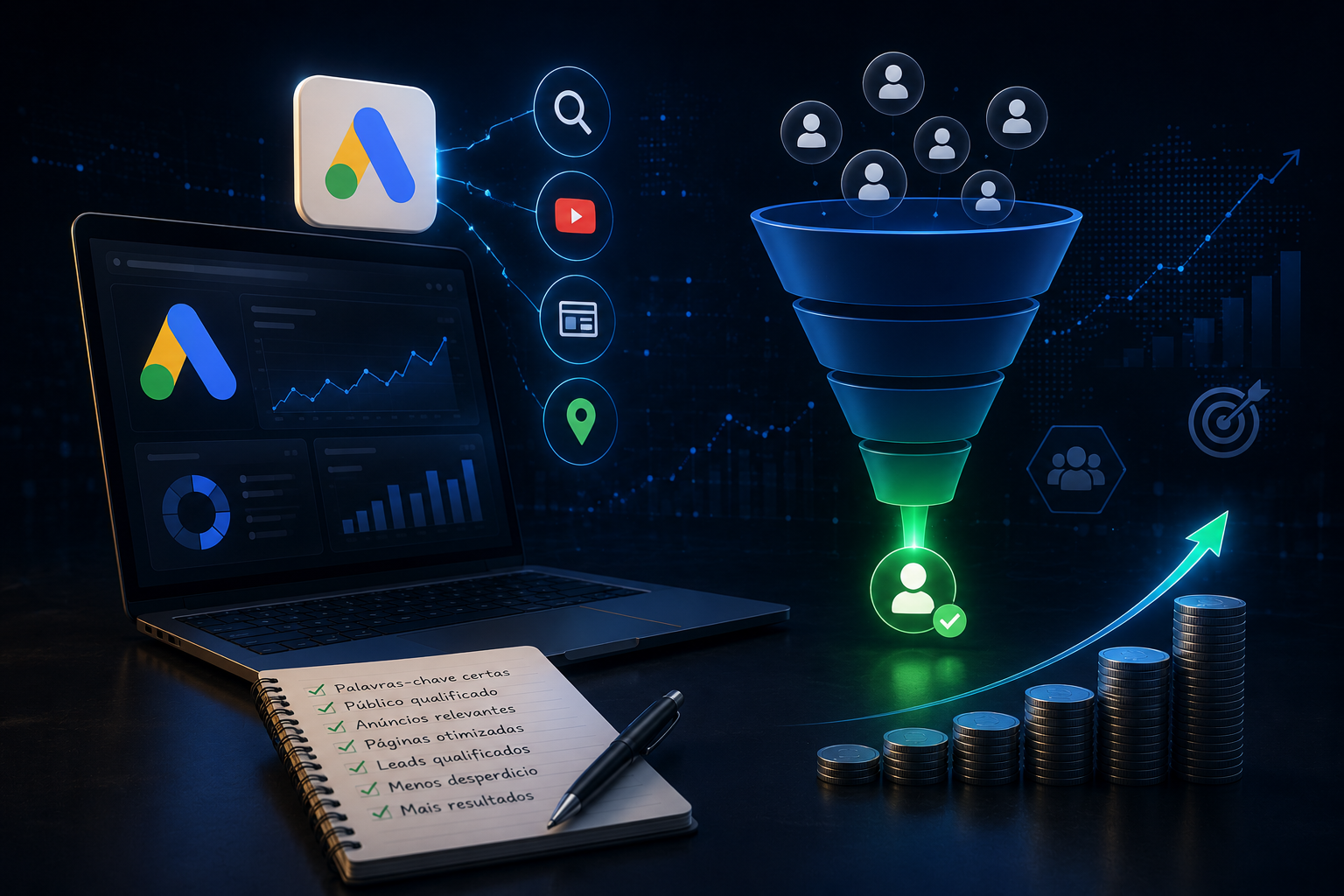Funil de vendas com Google Ads