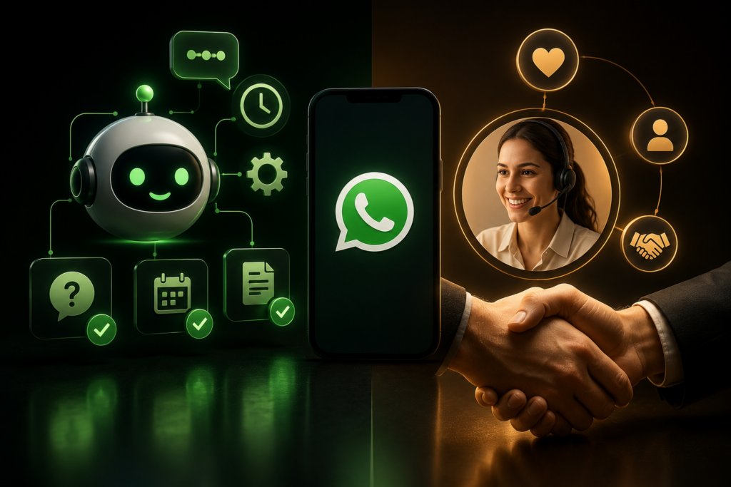 Tecnologia e conexão humana em harmonia