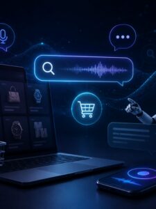 Web Story de Como vender online na era da IA: prepare sua loja para busca conversacional e compras por agentes